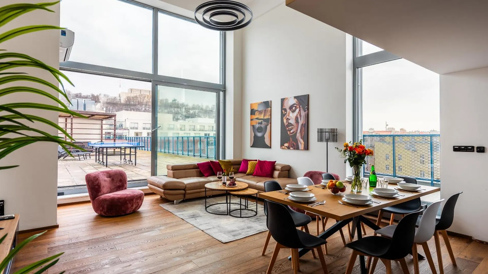 Premiumn Penthouse With Terrace In Prague 아파트